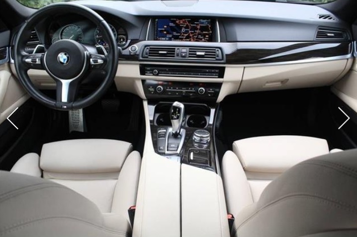 Left hand drive car BMW 5 SERIES (01/01/2015) - 